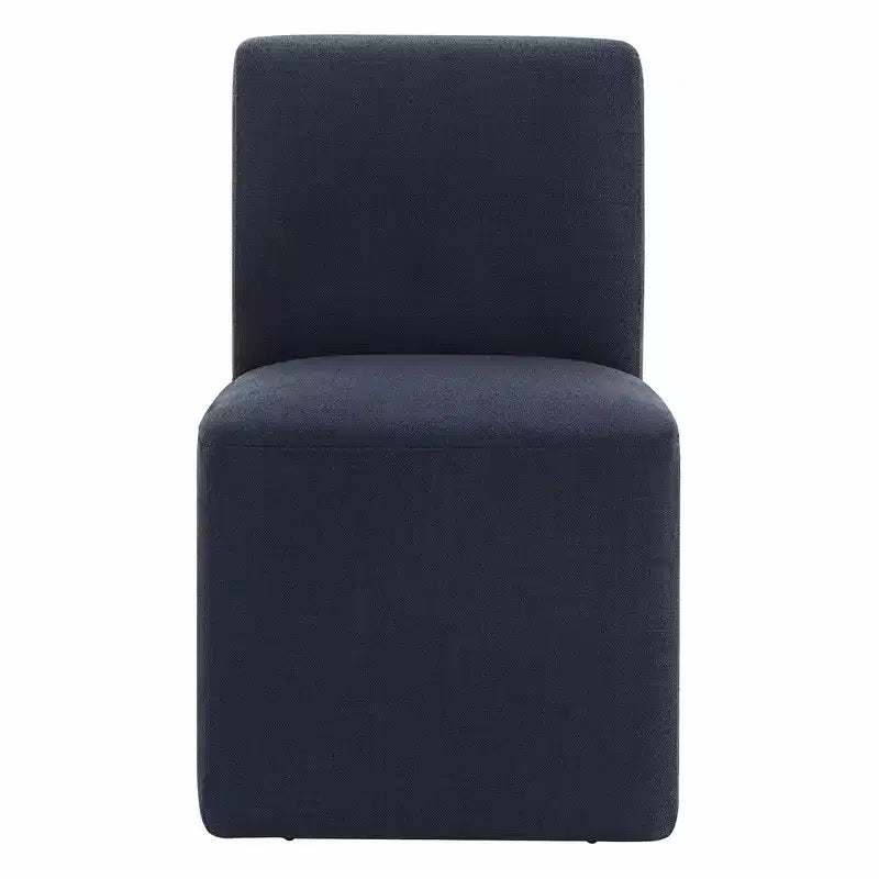 Chaises de salle à manger roulantes rembourrées Spruce&Spring avec roulettes, lot de 2