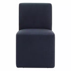 Chaises de salle à manger roulantes rembourrées Spruce&Spring avec roulettes, lot de 2