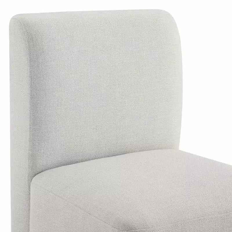 Chaises de salle à manger roulantes rembourrées Spruce&Spring avec roulettes, lot de 2