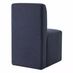 Chaises de salle à manger roulantes rembourrées Spruce&Spring avec roulettes, lot de 2