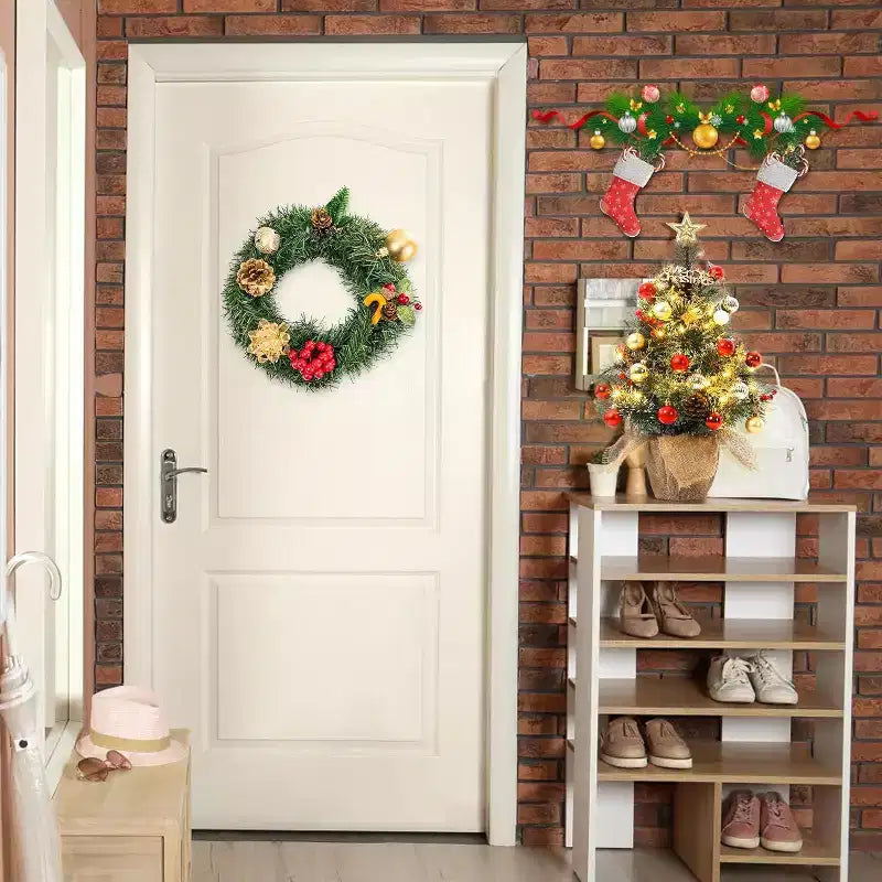 Sapin de table floqué Acekool 90 cm : ambiance saisonnière instantanée avec éclairage sans fil