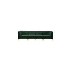 Meridian Furniture, Canapé modulable en velours Alina