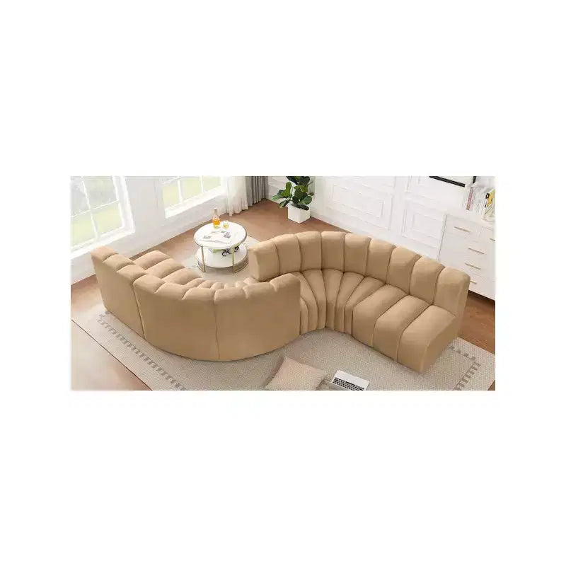 Meridian Furniture, Canapé modulable Arc en velours