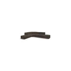 Meridian Furniture,Arc Brown Boucle Fabric Modular Sofa