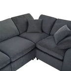 Canapé modulable extra-large 7 places Merax
