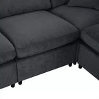 Canapé modulable extra-large 7 places Merax