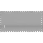 LED Bathroom Mirror RGB Backlight Front Lighted Anti-Fog Dimmable Wall Mounted Vanity Mirror Touch Control Adjustable Brightness 48 x 24inch