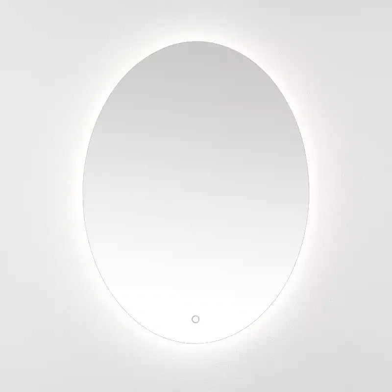 Miroir ovale Nolan 24 po en aluminium à DEL - LMR1005 - Blanc - Safavieh
