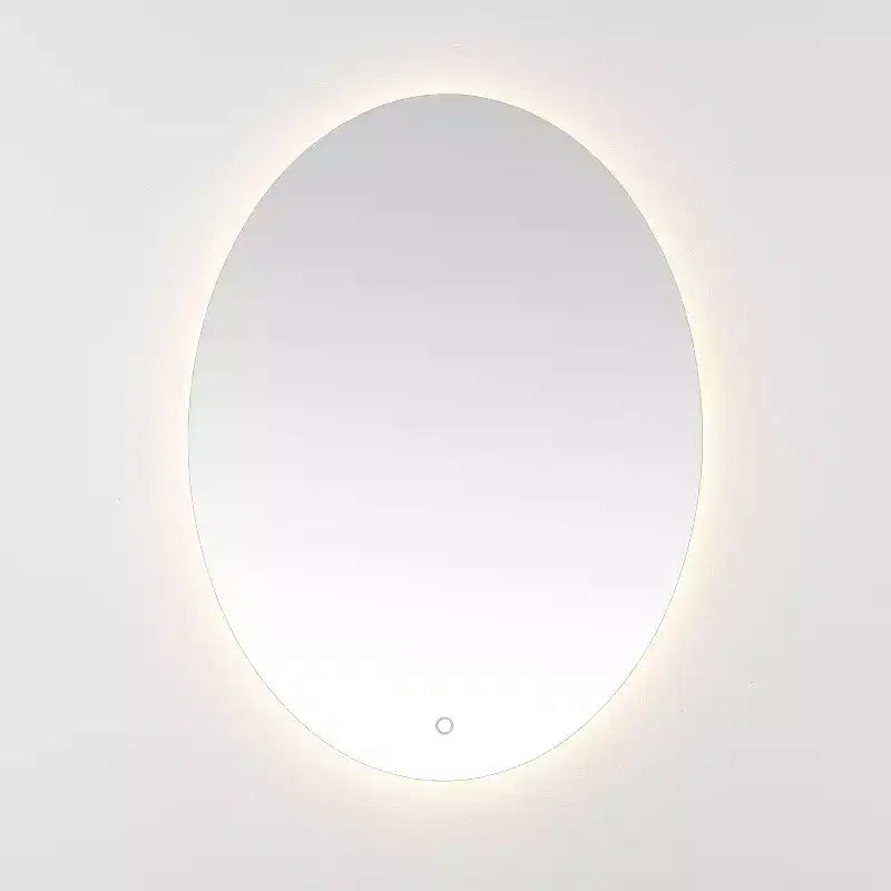 Miroir ovale Nolan 24 po en aluminium à DEL - LMR1005 - Blanc - Safavieh