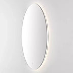 Miroir ovale Nolan 24 po en aluminium à DEL - LMR1005 - Blanc - Safavieh