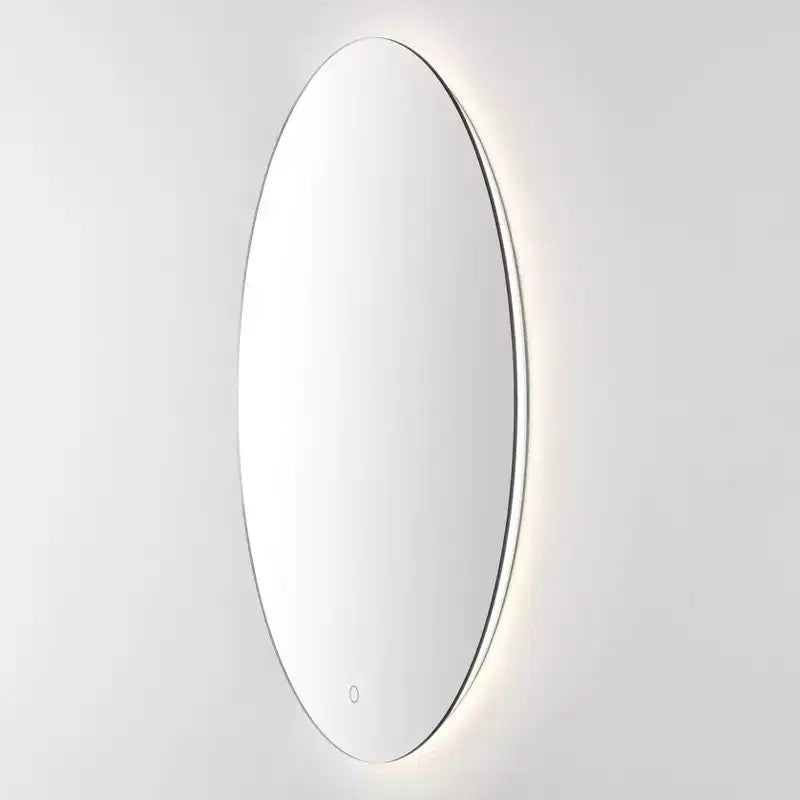 Miroir ovale Nolan 24 po en aluminium à DEL - LMR1005 - Blanc - Safavieh