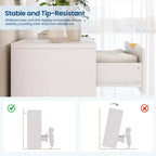 Commode 4 tiroirs pour chambre à coucher, commode en bois de 80 cm de large avec poignées dorées, organisateur de rangement, commode de placard pour chambre à coucher ou couloir