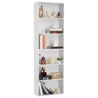 Étagère à livres en forme de H à 6 niveaux de 181 cm, organisateur de rangement ouvert robuste pour bureau à domicile, salon, chambre à coucher