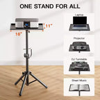 Support de projecteur, support d'ordinateur portable avec hauteur réglable de 56 à 91 cm, support de projecteur robuste, support DJ, trépied de projecteur portable