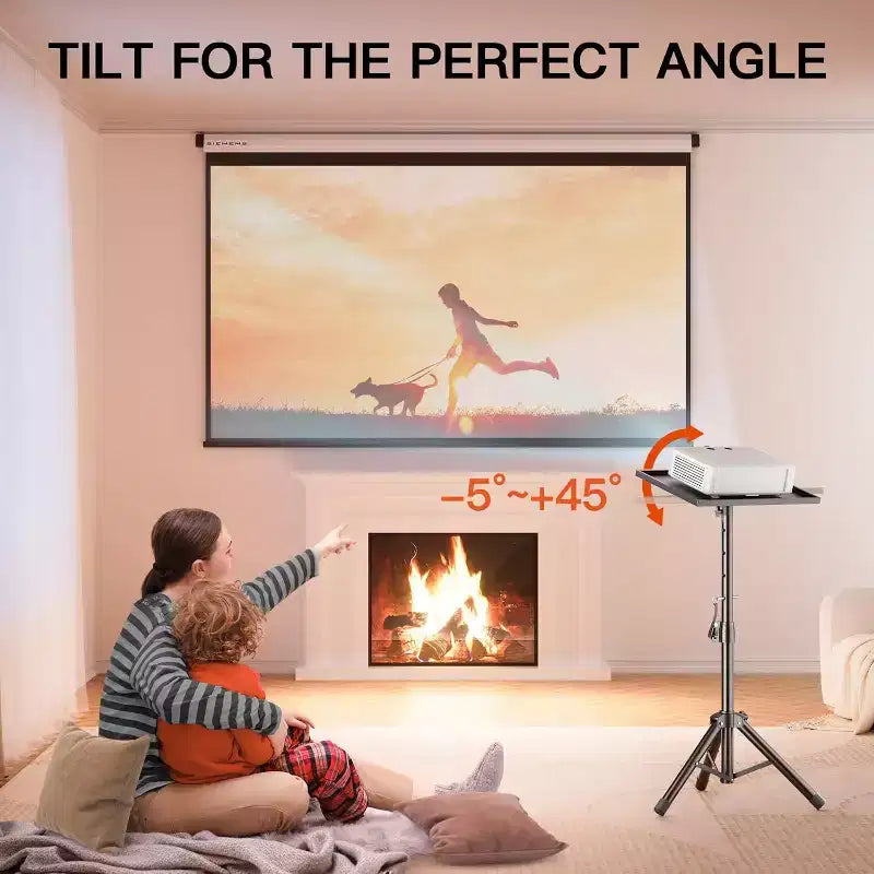 Support de projecteur, support d'ordinateur portable avec hauteur réglable de 56 à 91 cm, support de projecteur robuste, support DJ, trépied de projecteur portable