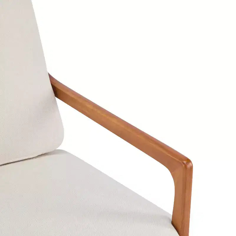 Fauteuils d'appoint scandinaves du milieu du siècle, lot de deux, structure en bois massif à dossier haut, chaises longues pour salon, chambre ou coin lecture