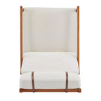 Fauteuils d'appoint scandinaves du milieu du siècle, lot de deux, structure en bois massif à dossier haut, chaises longues pour salon, chambre ou coin lecture