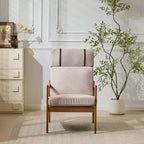 Fauteuils d'appoint scandinaves du milieu du siècle, lot de deux, structure en bois massif à dossier haut, chaises longues pour salon, chambre ou coin lecture
