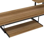 Lit mezzanine en métal avec bureau intégré et étagère de rangement, lit mezzanine haut avec tablette coulissante pour clavier pour enfants garçons filles adolescents