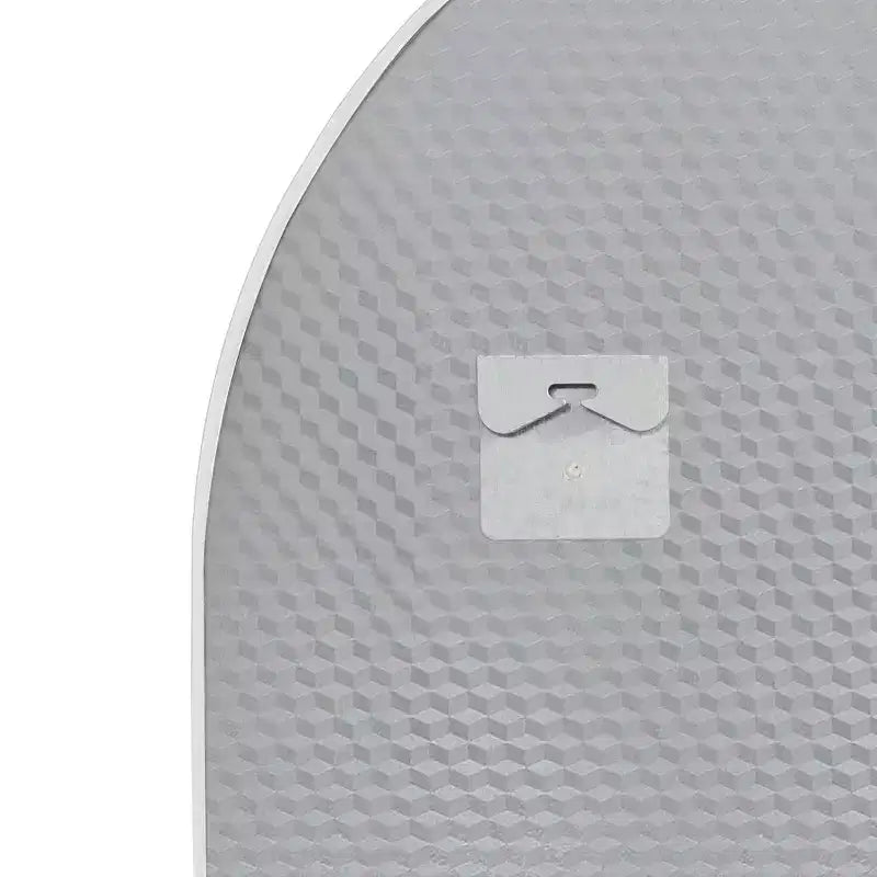 HomeRoots 39 Miroir de courtoisie de salle de bain à cadre en métal avec arche argentée