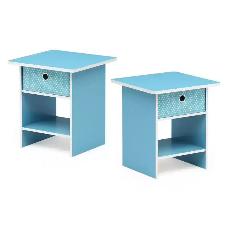 HOMLUX 2 tables de chevet, bout de canapé, avec tiroir et étagère ouverte