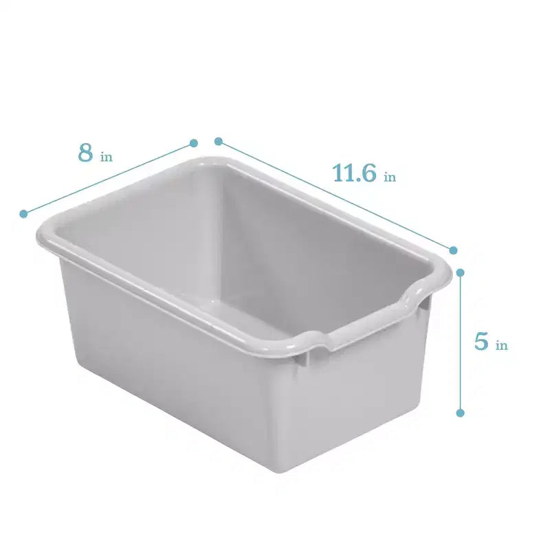 Portemanteau-vestiaire 5 sections avec banc et 5 bacs avant évidés pour tout-petits ECR4Kids Streamline