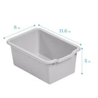Portemanteau-vestiaire 5 sections avec banc et 5 bacs avant évidés pour tout-petits ECR4Kids Streamline