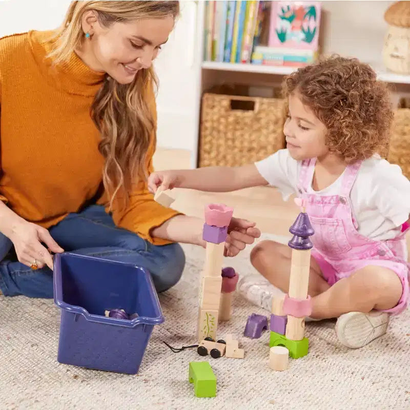 Portemanteau-vestiaire 5 sections avec banc et 5 bacs avant évidés pour tout-petits ECR4Kids Streamline