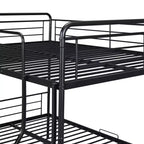 Lit superposé en métal Full XL sur Queen avec lit gigogne, convertible en 2 lits séparés, cadre de lit en fer robuste pour enfants et adolescents