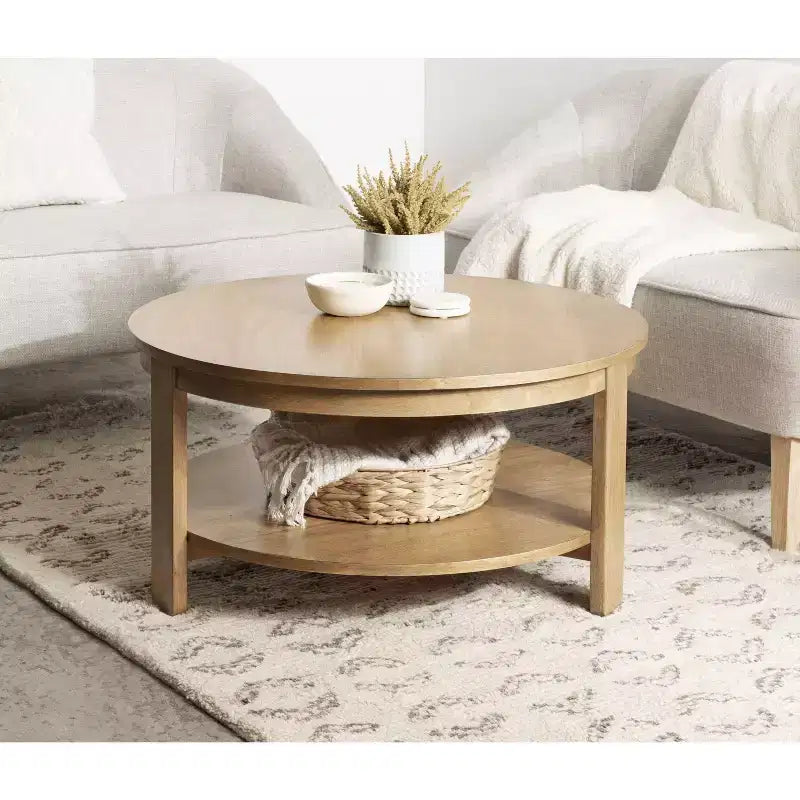 Table basse ronde en MDF Foxford Kate and Laurel