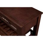 Hostack Console de 106,7 cm avec 2 tiroirs de rangement et 2 étagères pour salon et salle à manger, expresso