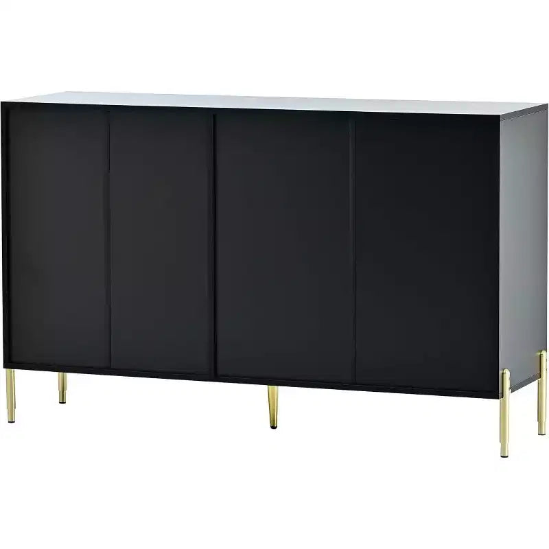 Armoire de rangement moderne avec portes en acrylique, étagères réglables pour cuisine, salle à manger, salon, couloir, bureau à domicile, organiseur spacieux