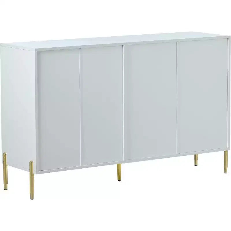Armoire de rangement moderne avec portes en acrylique, étagères réglables pour cuisine, salle à manger, salon, couloir, bureau à domicile, organiseur spacieux