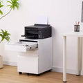 Acekool Caisson de bureau mobile à 3 tiroirs – Rangement verrouillable avec roulettes anti-basculement, compatible avec les dossiers lettres/format légal/A4, organisateur sous le bureau, noir