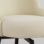 Tabouret de comptoir pivotant moderne Spruce&Spring avec dossier bas incurvé et assise rembourrée moelleuse