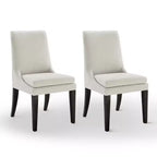 Chaise de salle à manger tapissée Spruce&Spring avec coussin d'assise double épaisseur et pieds en bois