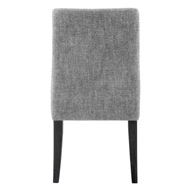 Chaise de salle à manger tapissée Spruce&Spring avec coussin d'assise double épaisseur et pieds en bois