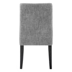 Chaise de salle à manger tapissée Spruce&Spring avec coussin d'assise double épaisseur et pieds en bois