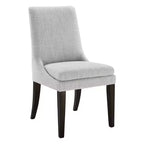 Chaise de salle à manger tapissée Spruce&Spring avec coussin d'assise double épaisseur et pieds en bois