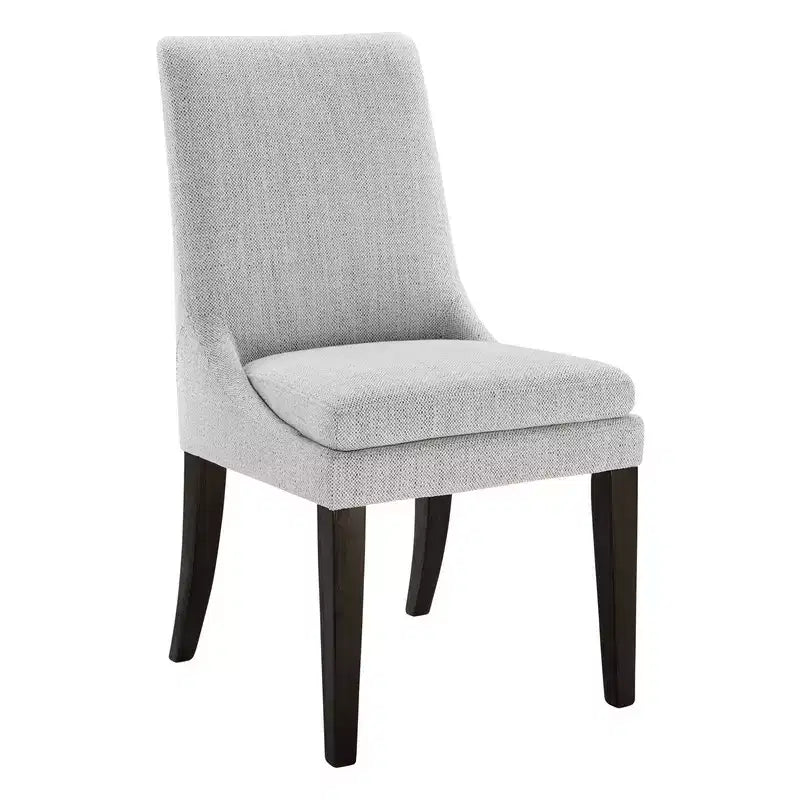 Chaise de salle à manger tapissée Spruce&Spring avec coussin d'assise double épaisseur et pieds en bois