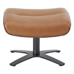 Fauteuil inclinable pivotant Spruce&Spring avec pouf et appuie-tête réglable
