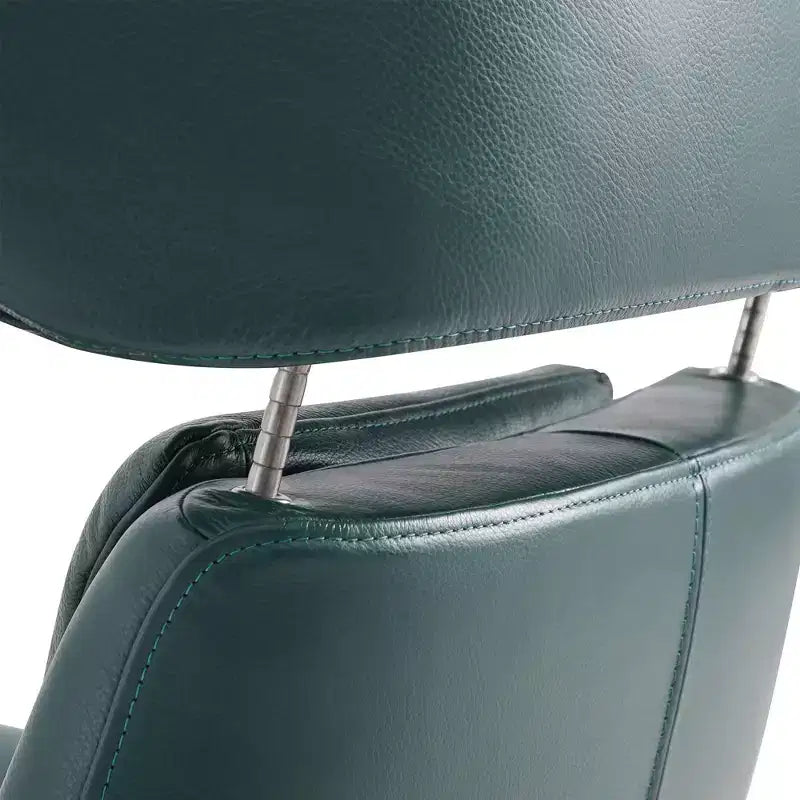 Fauteuil inclinable pivotant Spruce&Spring avec pouf et appuie-tête réglable