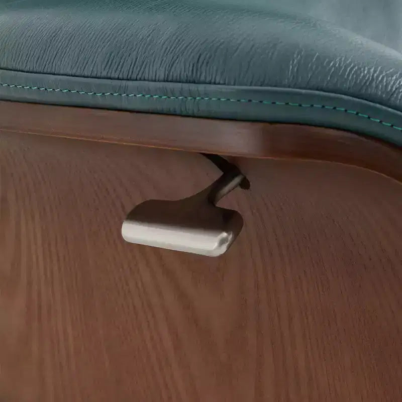 Fauteuil inclinable pivotant Spruce&Spring avec pouf et appuie-tête réglable