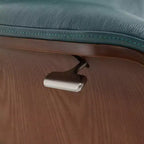 Fauteuil inclinable pivotant Spruce&Spring avec pouf et appuie-tête réglable
