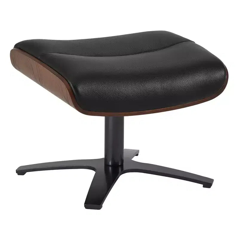 Fauteuil inclinable pivotant Spruce&Spring avec pouf et appuie-tête réglable