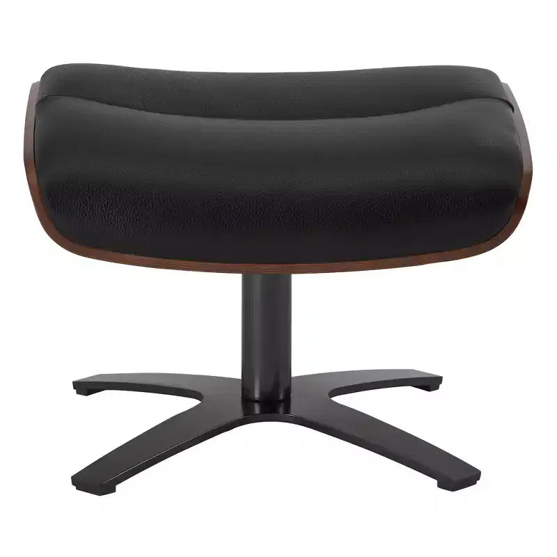 Fauteuil inclinable pivotant Spruce&Spring avec pouf et appuie-tête réglable