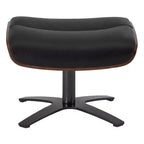 Fauteuil inclinable pivotant Spruce&Spring avec pouf et appuie-tête réglable