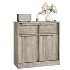 31,5 Meuble de Rangement Buffet, Meuble de Bar à Café d'Entrée avec 2 Tiroirs, Meuble Bas en Bois, Table Console Multimédia pour Salon