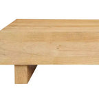 Table basse Royal Hampton | Plateau rectangulaire de 42 po | Bois de manguier brun naturel sablé | Bois récolté de manière durable - UPT-333317