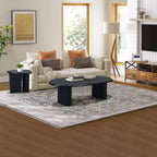 Table basse ovale en bois GDFStudio Modern 51